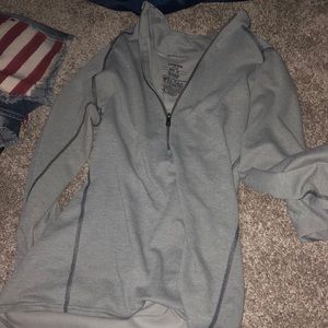 Patagonia light grey jacket.